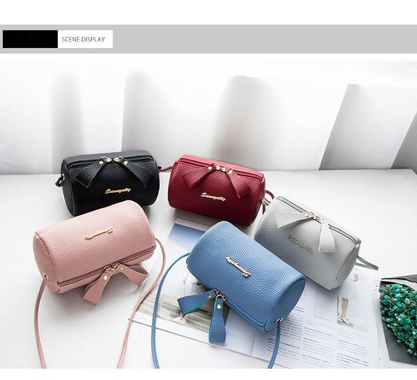

pillow bag lychee crossbody shoulder cell phone bag 2019 spring korean version of the new coin purse