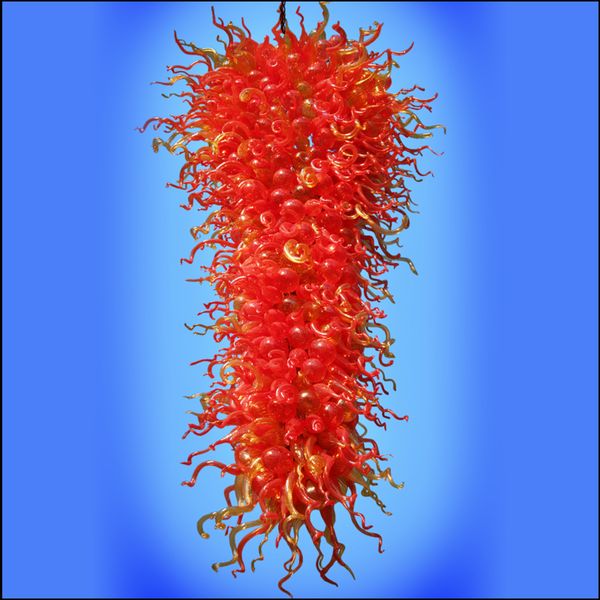 

wholesale wedding design mouth blown glass pendant light hand blown glass chihuly style chain chandelier lighting ans pendant lamps