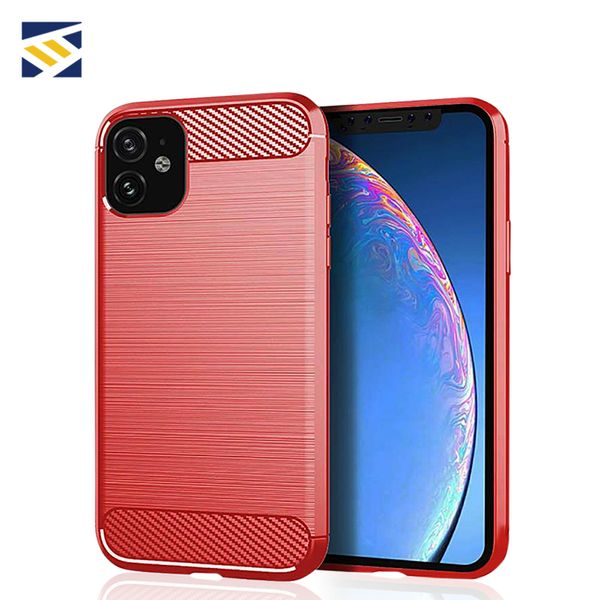 

carbon fiber brushed texture tpu protector phone case cover for iphone 11 pro max xr xs max x samsung s10 a20 a50 note 10 plus lg stylo5