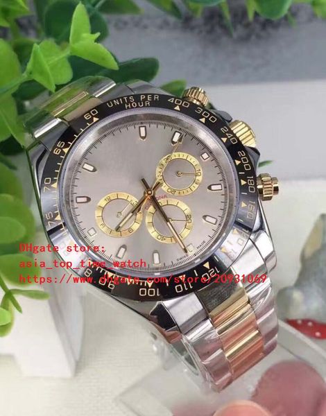 

2019 super 7 style 40mm sapphire ceramic bezel 116500 116523 asia 2813 mechanical automatic mens watches no chronograph, Slivery;brown