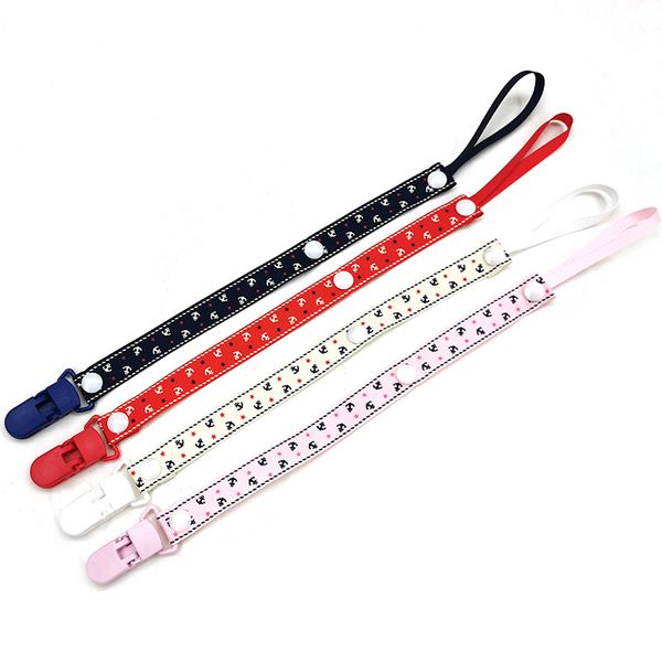 

baby pacifier clip chain soothers ribbon soother dummy holder leash strap nipple holder babies children infant anti-drop rope