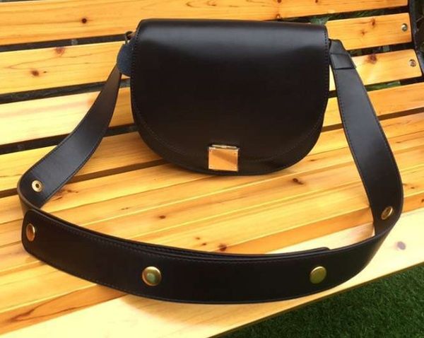 black crossbody bag with thick strap