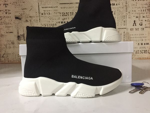 

2019 Hot Sock Shoe Speed Trainer Casual Shoes High Quality Sneakers Speed Trainer Socks Race black Shoes men and women Shoes 36-45