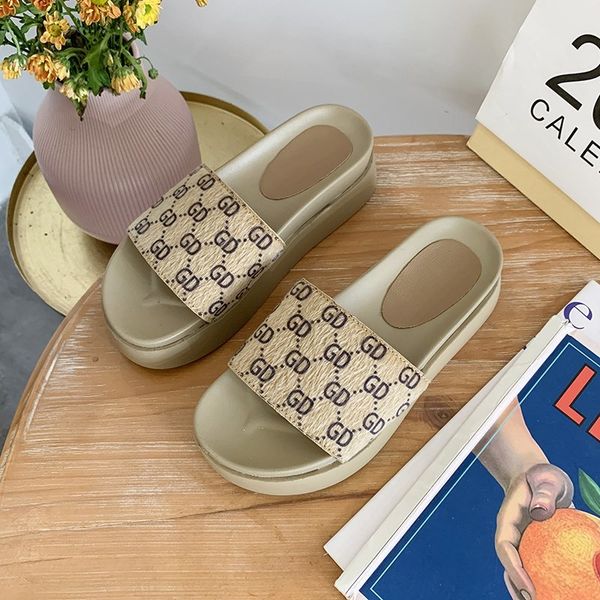 

women slippers summer 2020 platform shoes female fashion slip on non-slip slides ladies flip flops flat casual house shoes woman, Black