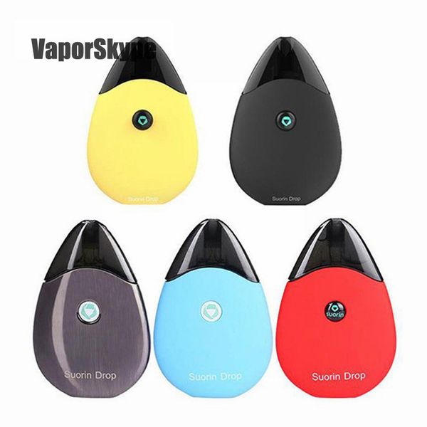 

Top Quality Suorin Drop Pod Kit Electronic Cigarette 310mAh Built-in Battery 2ml Pod System Cartridge E Cigarettes Sourin Drop Starter Kit