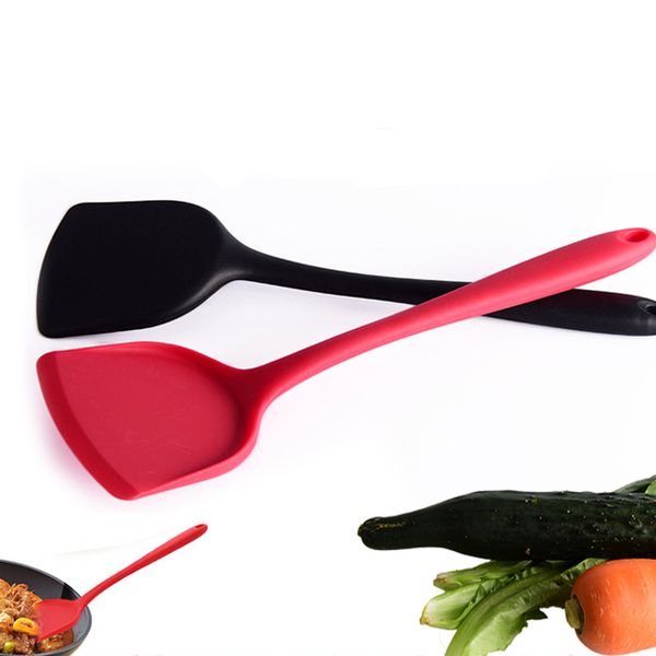 

cake slotted turner butter baking tools shovel food grade silicone kitchen spatula turnerscream mixer scraper long handle spoon