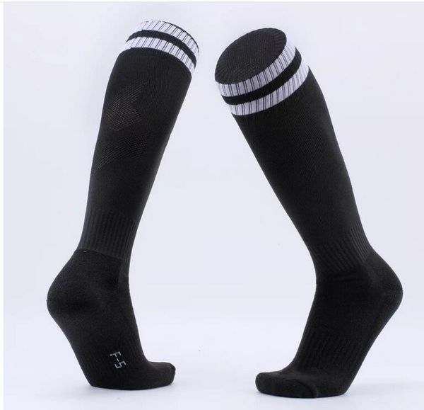 

athletic football long tube towel bottom socks group purchase outdoor sports training game socks a hair substitute solid color sports sock, Black