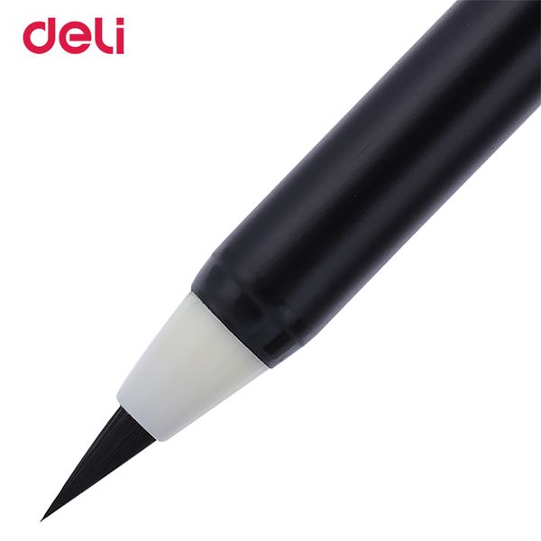 

deli wholesale 2pcs write directly soft brush pen for calligraphy practice school student stationery supplies art drawing brush