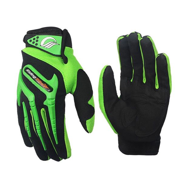

lumiparty motorcycle electric car glove riding cross country glove racing air permeable anti-fall, Black