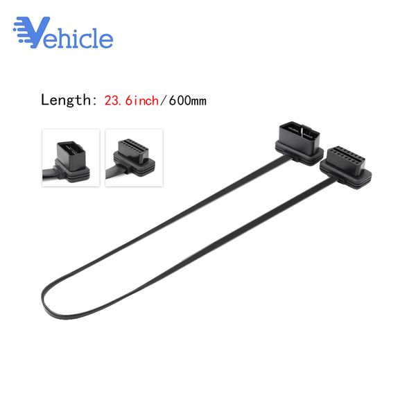 

obd2 16 pin male to female flat extension cable elm 327 2 in 1 cable obd2 flat extension with switch