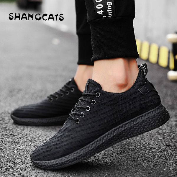 

2018 new men casual shoes breathable male tenis masculino shoes zapatos hombre sapatos gold sneakers men graffiti, Black