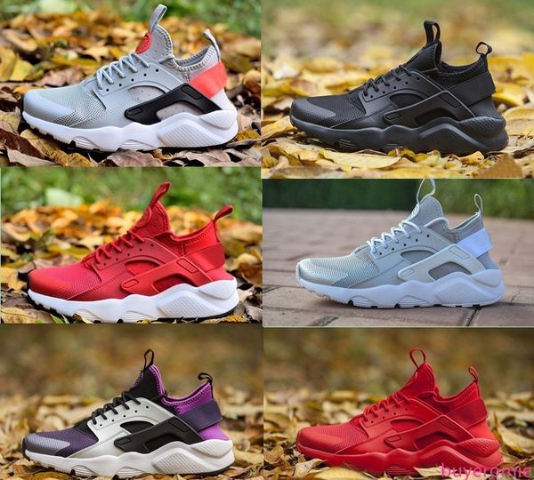

2019 new triple huarache 4 1.0 iv ultra reflect outdoor shoes mens womens leather men shoe huaraches sports trainers running sneakers 36-46