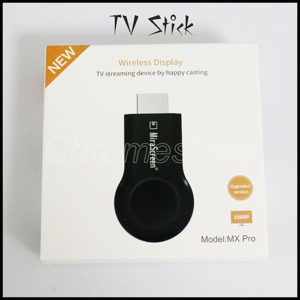 

новй пѬибл mx pro tv stick hdmi full hd 1080p anycast miracast dlna airplay wifi диплей пѬиемник кл дл andriod