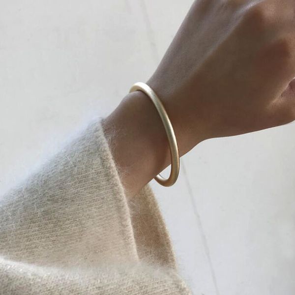 

women fashion bangles gold baroque vintage simple circle bracelet bangle for woman&girl friend dropshipping jewelry, Black