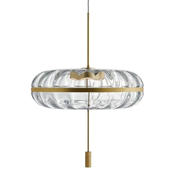 Postmoderne Kupfer Luxus LED Anhänger Lichter Nordic Glas Esszimmer Wohnzimmer Hängen Lampe Schlafzimmer Restaurant Einzigen Kopf Leuchten MYY
