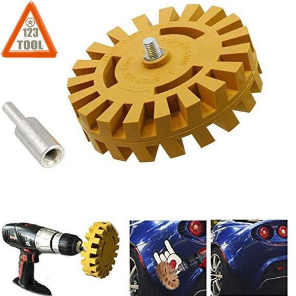 

дрель адаптер чистильщик rubber шлифовального круга автомобильных шин полировка колеса могут удалить наклейки ленты гладкая 4 дюйма 20мм / 2