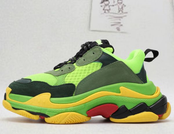 

2019 fashion dad paris triple s casual shoes designer hiking sneakers men and women fashion casual shoes, Black