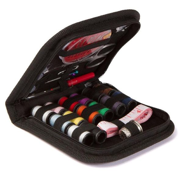 

sewing kit diy sewing supplies zipper portable & complete mini sew kit mending supplies accessories, Black