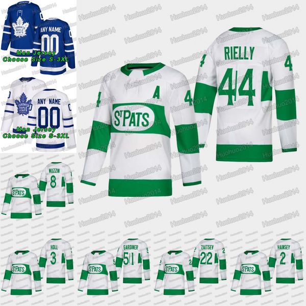 

44 Morgan Rielly 2019 Toronto St. Pats Maple Leafs Jake Gardiner Ron Hainsey Justin Holl Jake Muzzin Igor Ozhiganov Nikita Zaitsev Jerseys