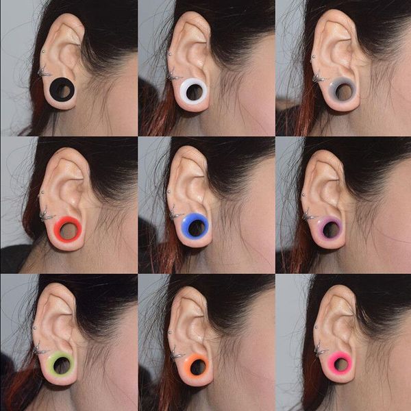 thumbnail image 2 of 2Pcs Stainless Steel Ear Plugs Tunnels Flesh Expansions Piercing Ear Plugs Earring Gauges Ears Expanders Rings 2 of 11
