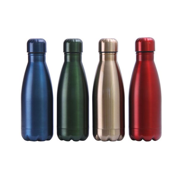 

new 350mlvacuum cup water bottle stainless steel cups coke shape bottles sport insulation cup water travel cup t2i5330
