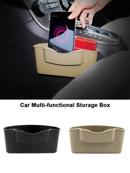 

organizer car storage box center console multi-functional storage box simple installation hook-and-loop car slot bag