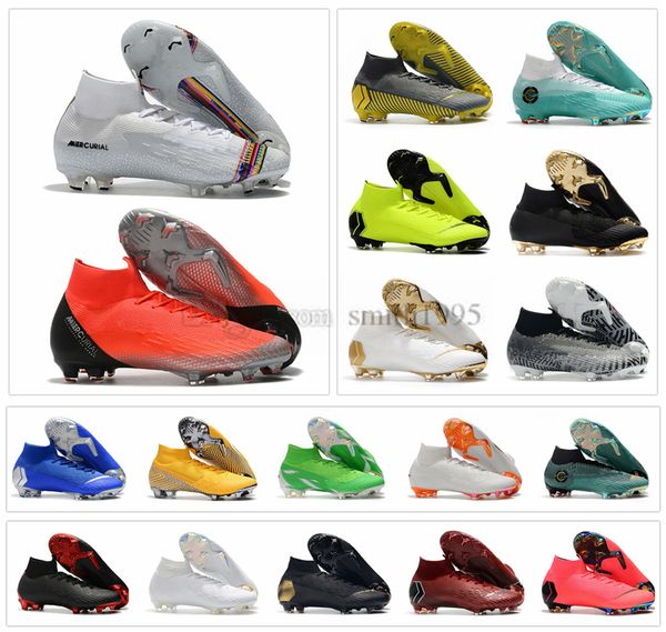 

Mercurial uperfly vi 360 elite fg kj 6 xii 12 cr7 ronaldo neymar men women boy high occer hoe football boot cleat ize u 3 11