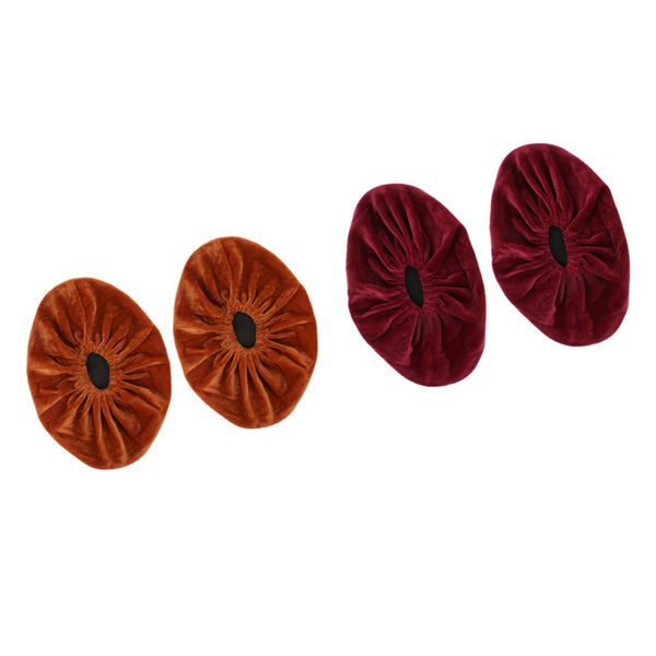 

2 pairs kids shoes cover washable cloth boot overshoes for indoor household