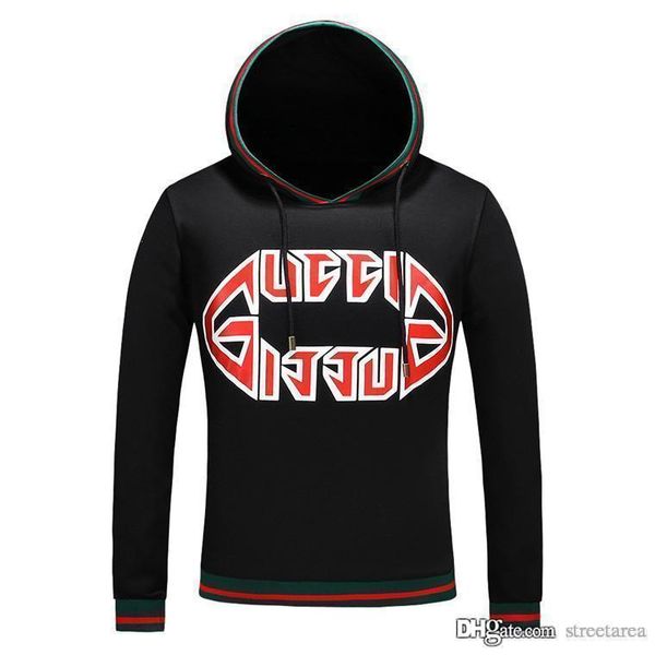 

2020 дизайнерская роскошная буква gu pattern модный бренд высочайшая версия хип-хоп уличный стиль для мужчин женская толстовка размер m-3xl, Black