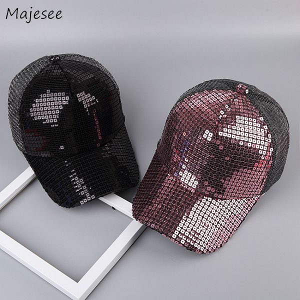 

baseball caps women casual patchwork daily korean style bling all-match high-quality girls simple womens female lovely sweet, Blue;gray