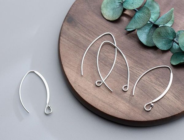

2pcs 925 sterling silver fashion jewelry earring findings ear wire french hook diy jewelry a1651