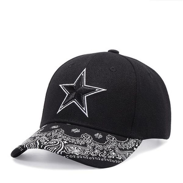 

2020 new summer embroidered stars baseball caps men and women hip hop korean version curved printed caps wholesale tnqhv, White