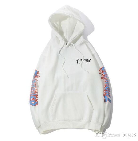 

мужская мода дизайнер толстовки flame мужчины женщины повседневная куртка мужская осень с капюшоном толстовка толстовка свободный пуловер в, Black