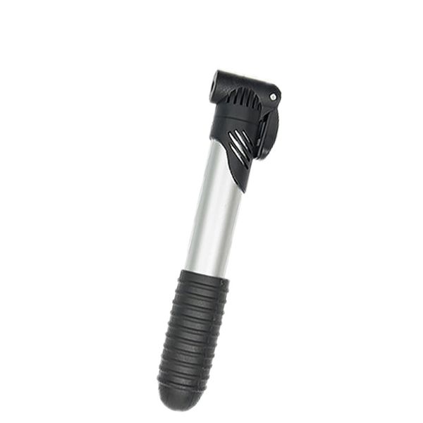 

outdoor bicycle pump mini portable aluminum alloy frosted surface bicycle mountain riding equipment multi-function pump