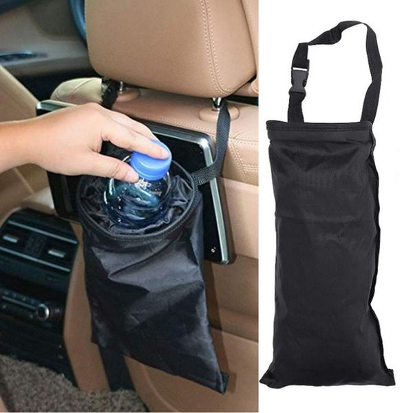 Car Trash Can Garbage Hanging Bag Holder Container Auto Back Seat Storage Bag