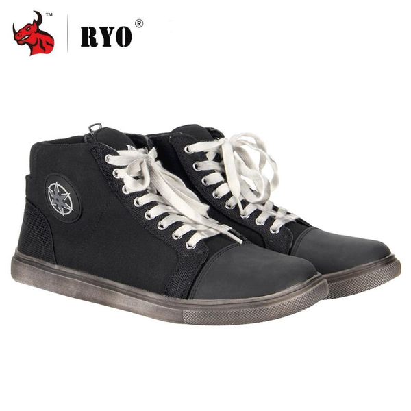 

ryo motorcycle boots men road street casual shoes motorbike riding motocross boots breathable moto protective gear