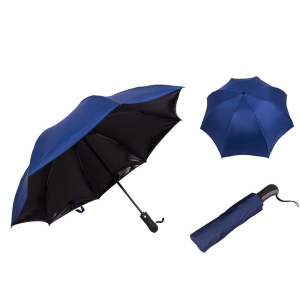 

automatic fold umbrella rain women coating umbrella reverse 3 folding umbrellas sunny and rain inverted gear
