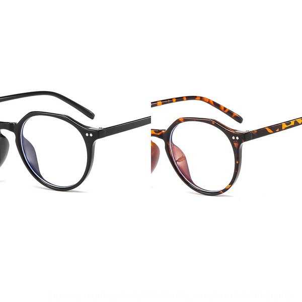 

2020 anti-blue light ins rivet irregular transparent frame thin glasses frame plain glasses, Silver
