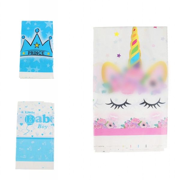 

multi colors cartoon style table cloth disposable plastic tablecloths unicorn flamingo patterns party tablecloth selling 1 95hy l1