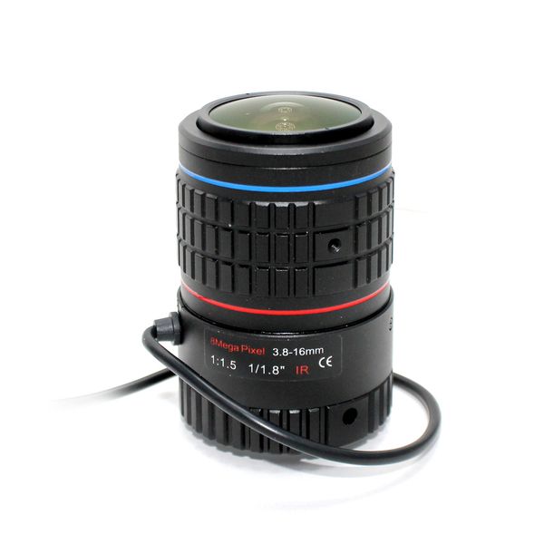 

4k lens 8megapixel varifocal cctv 1/1.8 inch 3.8-16mm cs mount dc iris for cctv sony imx226/178 box camera/4k camera