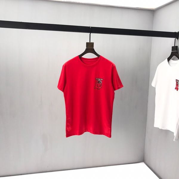 

2020ss весной и летом новый высококачественный хлопок печати короткий рукав круглый шею панель t-shirt размер: -l-xl-xxl-xxxl цвет: черный, White;black