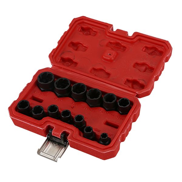 

13pcs damaged nut bolt remover stud extractor socket set(9-19mm