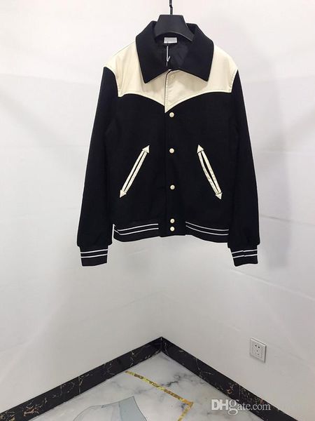 

2019 высокое качество новые мужчины с капюшоном куртка пальто повседневная искусственная кожа рукав верхняя одежда пальто мужчины пуговицы п, Black