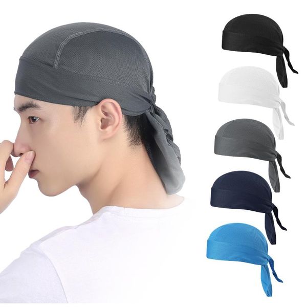 

bicycle sweat-wicking cap beanie cap cycling headscarf headband quick-dry pirate hat beanie hat for outdoor cycling running, Black