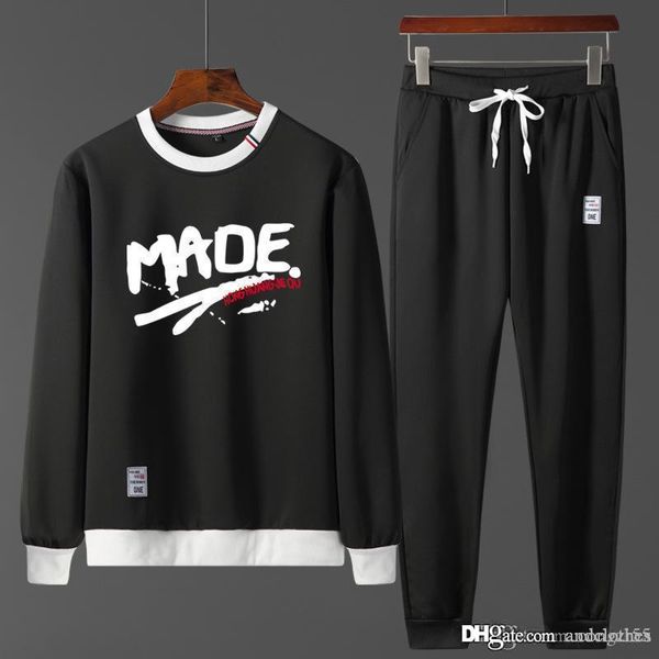 

designer luxury mens sweat suits tracksuits cotton autumn trousers sports suit casual two-piece joggers set sweat track suits