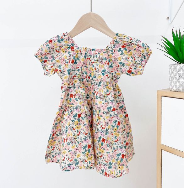 

младенец и ребенок летом (3 ~ 8 лет, 100 ~ 140см) цветок украшения мило и комфортно платье принцессы dress03, Red;yellow