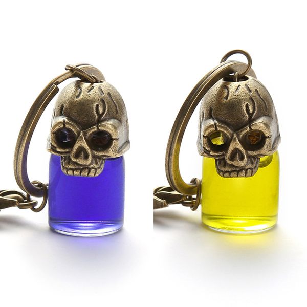 

gothic retro horror halloween keychain accessories new key ring, Silver