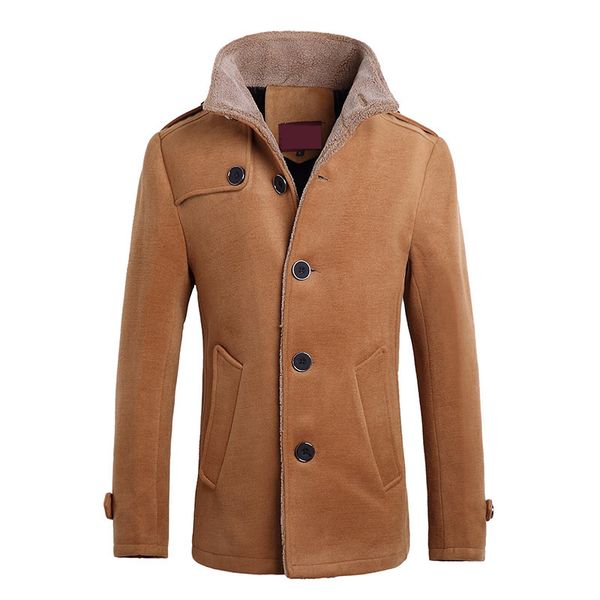 

mrmt 2019 brand new men's jackets wool overcoat for male loose casual windbreaker jacket outer wear clothing garment, Black