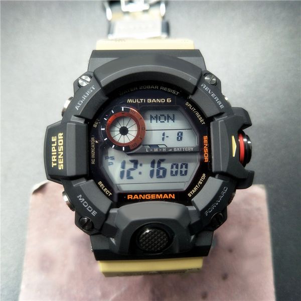 

mens woman luxury date calendar sport digital designer watches all function g style shock watch camouflage army for man male students clock, Slivery;brown