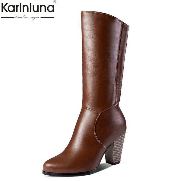 

women's 2019 dropship big size 34-52 great quality russia boots women shoes fur high heel black white shoes woman boots female